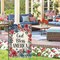 God Bless America Garden Flag 12.5 x 18 – Rustic Burlap Patriotic Floral Decor – Double Sided Summer Yard Flag for 4th of July & Memorial Day